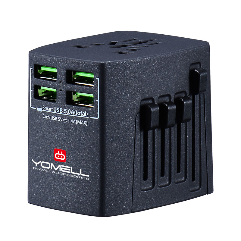 YM-128 4USB 25W Travel Adapter